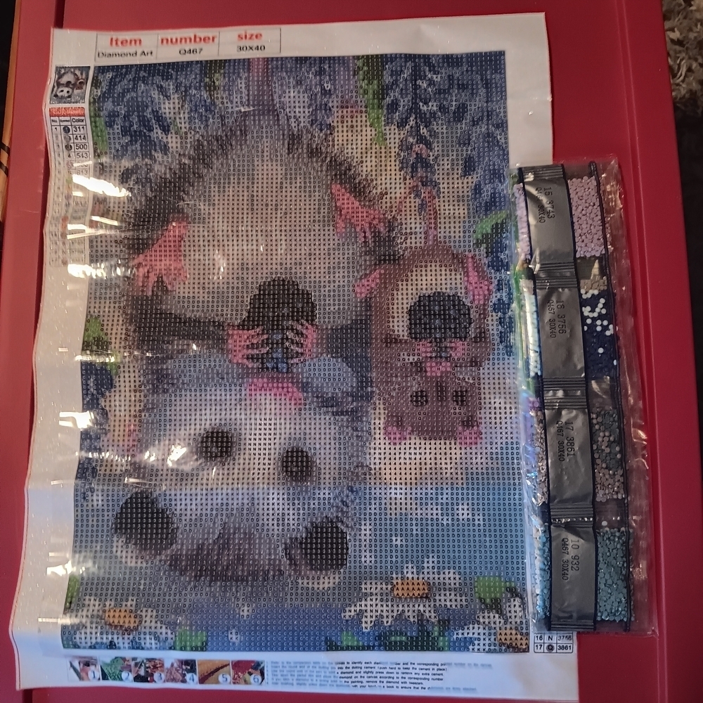 Diamond Art Kit - Possums Multicolor30x40